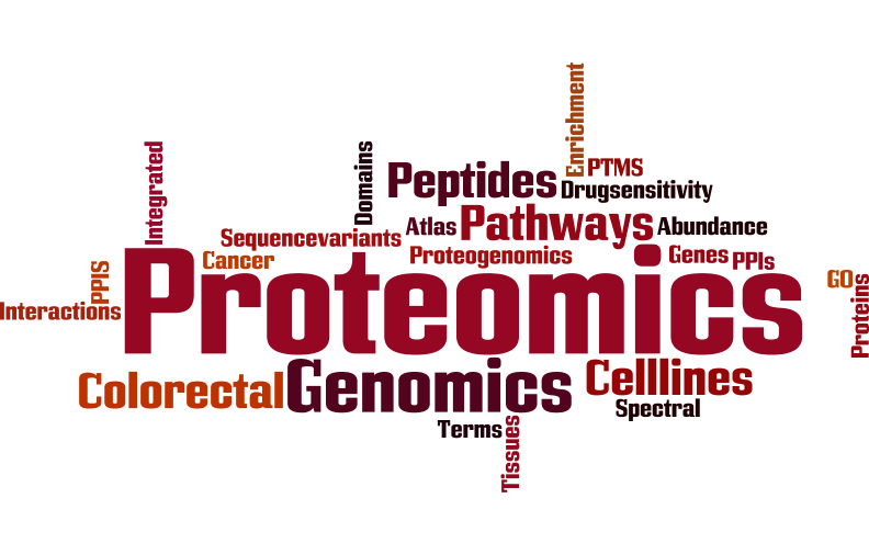 Word cloud showing data in CRC Atlas